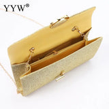 Sequined Envelope Clutch Shoulder Bag Chain Party Purse
