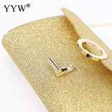 Sequined Envelope Clutch Shoulder Bag Chain Party Purse