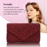 Lace Envelope Clutch Wedding Handbag Shoulder Purse