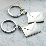 Envelope Metal Keychain Keyring Couples Car Keychain Men Key Chains For Women