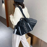 Environmental Canvas Mask Shoulder Bag Women Lady