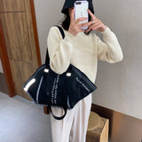 Environmental Canvas Mask Shoulder Bag Women Lady