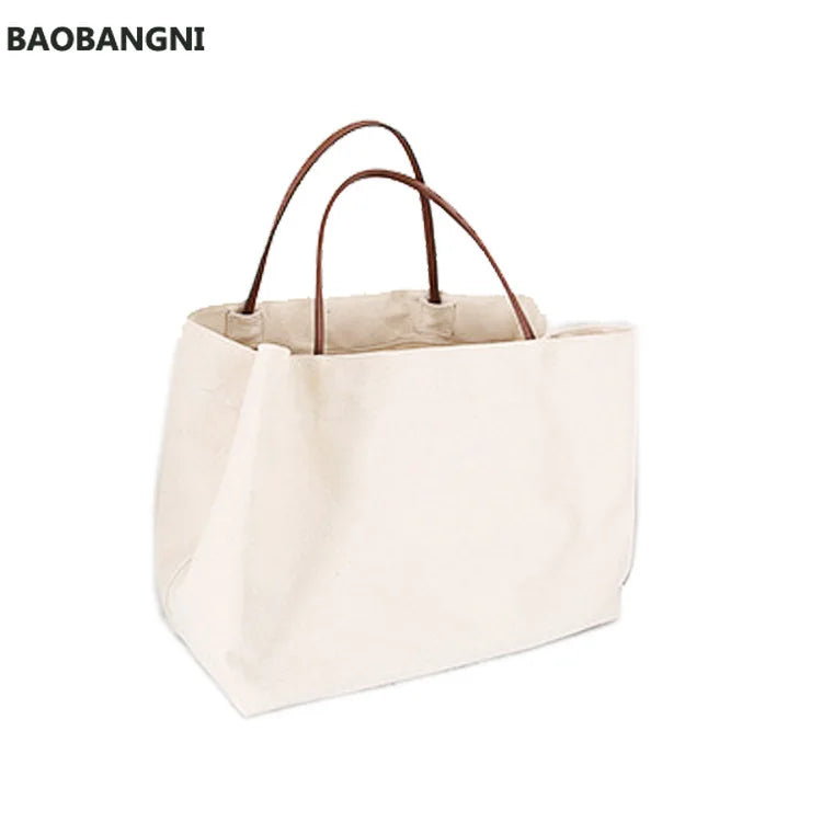 Eco-Friendly Minimalist Canvas Shoulder Handbag