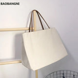 Eco-Friendly Minimalist Canvas Shoulder Handbag