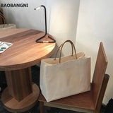 Eco-Friendly Minimalist Canvas Shoulder Handbag