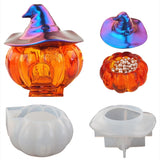 Epoxy Mold Halloween Witch Pumpkin Storage Box Silicone Resin Mold