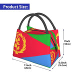 Eritrea Flag Lunch Bag Insulated Portable Travel Work Pinic