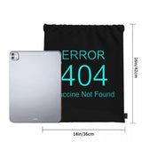 Personalised Vaccine Not Found Gym Bag Drawstring Backpack