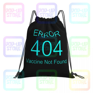 Personalised Vaccine Not Found Gym Bag Drawstring Backpack