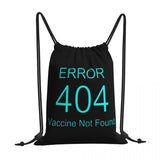 Personalised Vaccine Not Found Gym Bag Drawstring Backpack