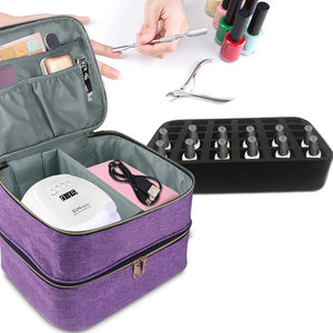 Essential Oil Case Nail Polish Storage Bag Portable Cosmetic Organizer