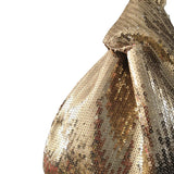 Vintage Women Hand-made Sequins Gun Golden Small Handbag