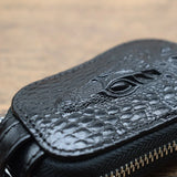 Crocodile Key Holder Wallet 100% Leather Unisex Key Organizer Bag