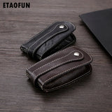 Etaofun Leather Car Key Holder for Men, Vintage Keys Case