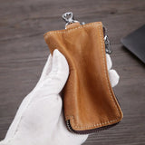 Etaofun Retro Leather Key Holder for Men Women, Keys Case