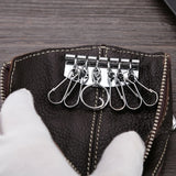 Etaofun Retro Leather Key Holder for Men & Women