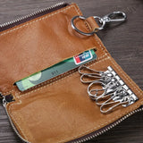 Etaofun Retro Leather Key Holder for Men Women, Keys Case