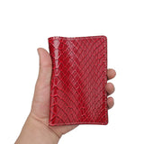 Etaofun Snake Patterned PU Leather Passport Holder, Retro Unique Cover