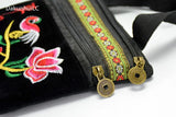 Ethnic Embroidered Bag Women Men Vintage Embroidery Waist Packs Shoulder Bag