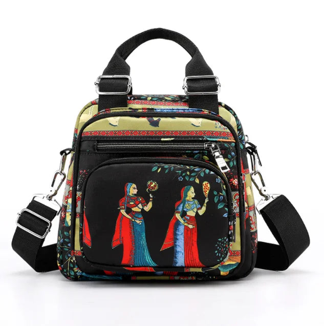 Ethnic Shoulder Bag for Women - Cross-Body Handbags - Small Size Women Bags