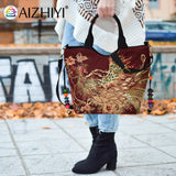 Ethnic Style Peafowl Embroidery Canvas Shoulder Bag