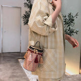 Ethnic Tassel Shoulder Messenger Handbags PU Leather Weaving Women Casual Small