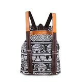 Ethnic School Bags Printing Backpack Women Travel Bag