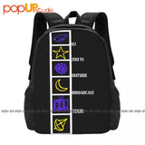 Euc U2 Zoo Tv Tour 1992 Backpack Large Capacity Print Gym Tote Bag