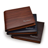 Men's Retro Cross Embossed Short Wallet Large Capacity