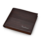 Men's Retro Cross Embossed Short Wallet Large Capacity