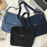 Europe & US Denim Bag Canvas Shoulder Handbag