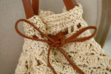 Europe and US Straw Tassel Bucket Bag, Beach Vacation Handbag