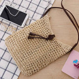 Crocodile Cuff Tassel Shoulder Knit Bag Beach Bag