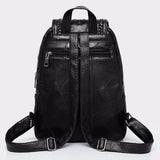 European American Fringed Solid Backpack Women Travel Bag