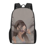 3D Printed Kids School Backpack 16 Inch For Boys and Girls