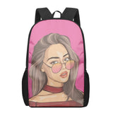 3D Printed Kids School Backpack 16 Inch For Boys and Girls