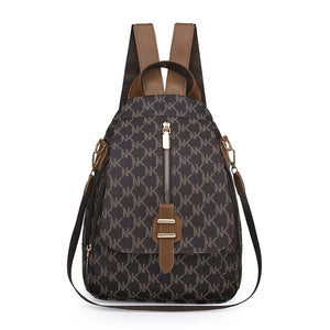 Pu Leather Backpack Female Student Schoolbag Large Capacity