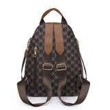 Pu Leather Backpack Female Student Schoolbag Large Capacity
