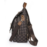 Pu Leather Backpack Female Student Schoolbag Large Capacity