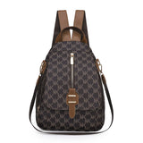 Pu Leather Backpack Female Student Schoolbag Large Capacity