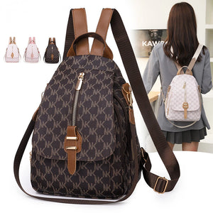 Pu Leather Backpack Female Student Schoolbag Large Capacity