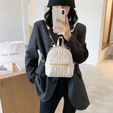 Women's Soft Leather Backpack Embroidery Thread Ling A Travel Bag