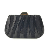 Green Silver Sequined Beading Evening Bag Mini Flap Shell Shoulder Bag