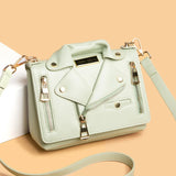 European Leather Motorcycle Bags Women Shoulder Jacket Bag