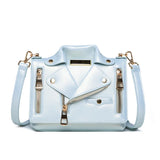 European Leather Motorcycle Bags Women Shoulder Jacket Bag