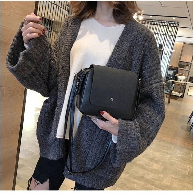 European Women's PU Leather Tote Shoulder Crossbody Bags