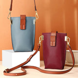 Cowhide Phone Bag Mini Flap Lipstick Pack Handbag