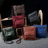 European Style Women Messenger Bags Portable Button Ladies Crossbody Shoulder Ba