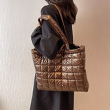 European Style Cotton Shoulder Bag Large Capacity Casual Tote Bags