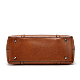 Vintage Oilskin Ladies Shoulder Bag Large Capacity Multi-function Handbag